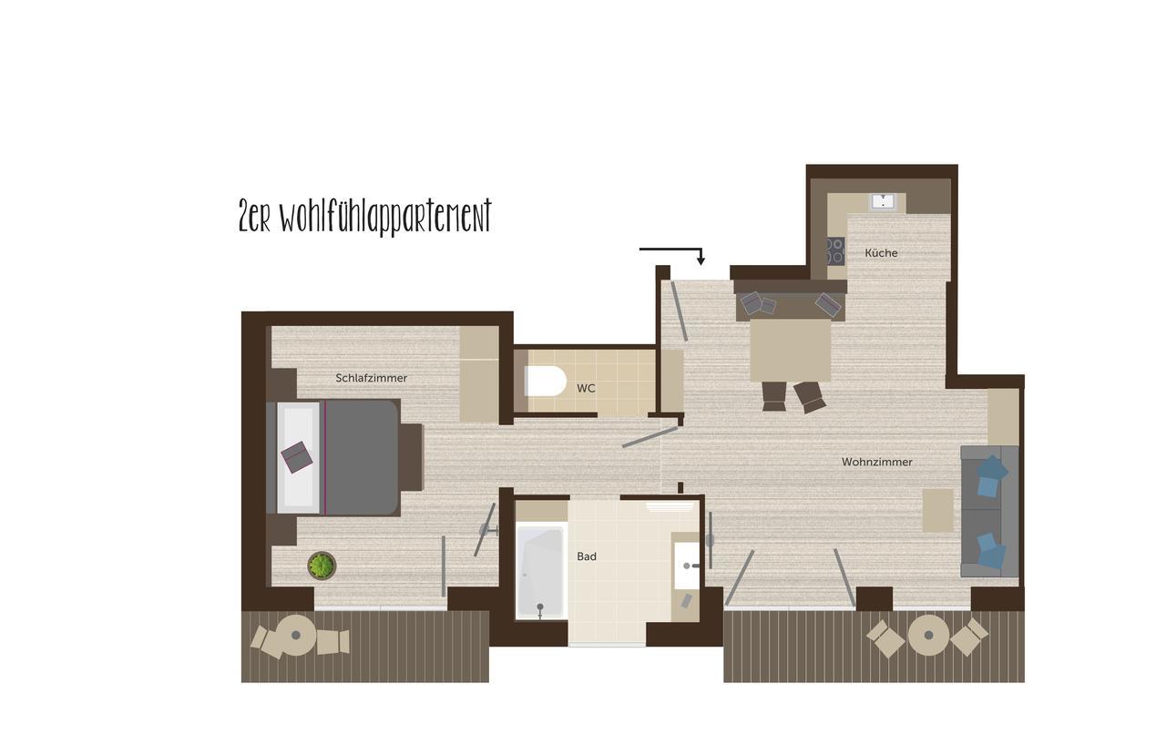 ניוסטיפט אים סטובאיטל Stoanmandl Wohlfuehlappartements מראה חיצוני תמונה